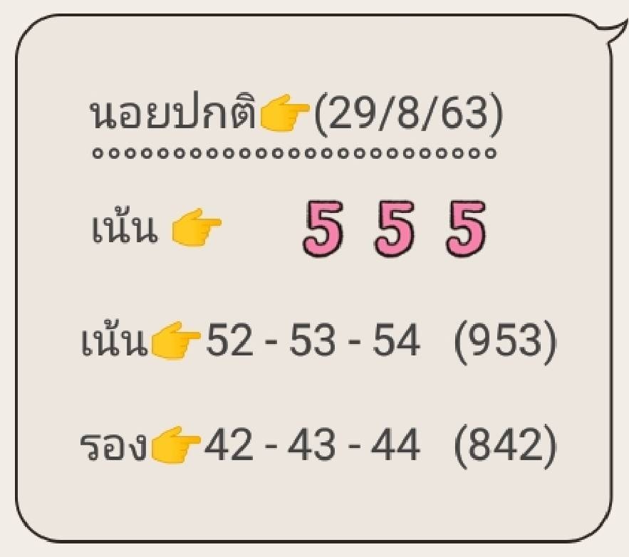 แนวทางหวยฮานอย 30/8/63 