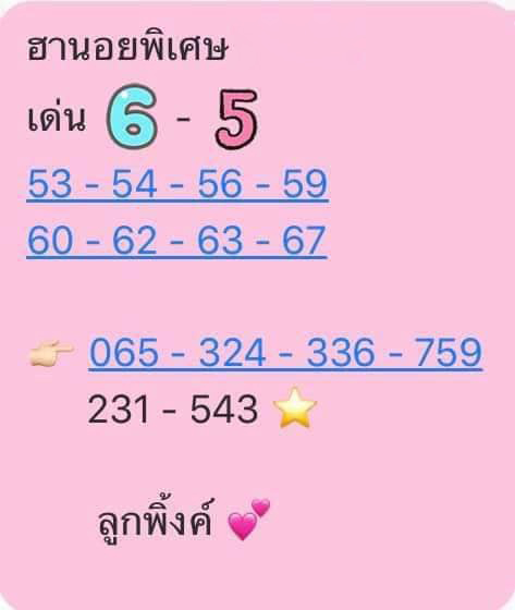 แนวทางหวยฮานอย 9/8/63 