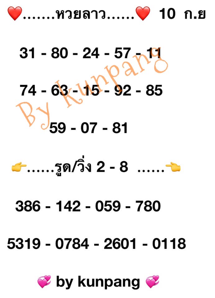 หวยลาววันนี้ ชุดที่ 4