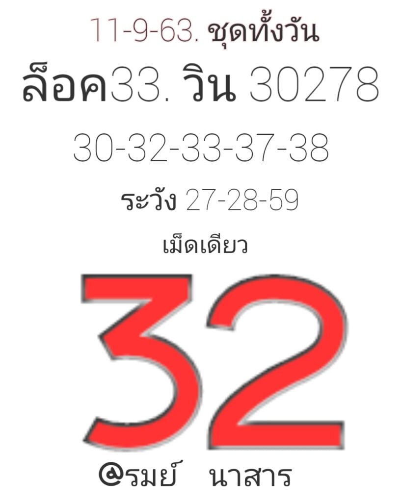 หวยหุ้นวันนี้ ชุดที่ 6