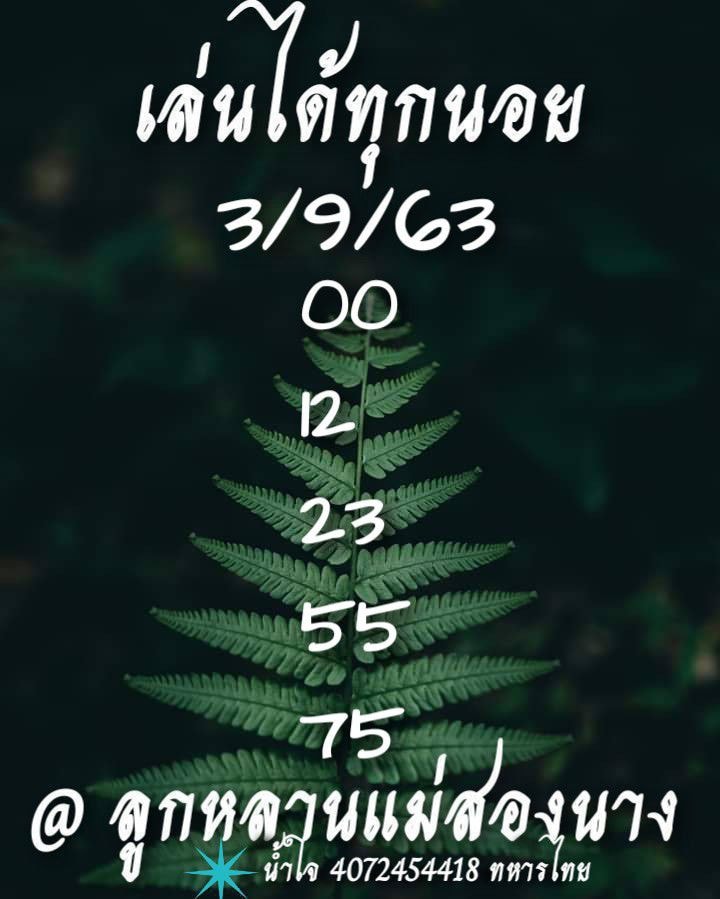 แนวทางหวยฮานอย 3/9/63 