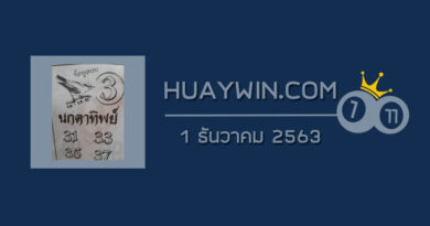 หวยนกตาทิพย์ 1/12/63