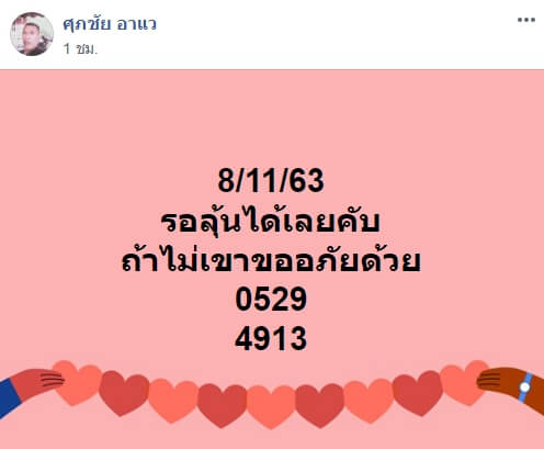 หวยมาเลย์วันนี้ 8/11/63 ชุดที่ 8