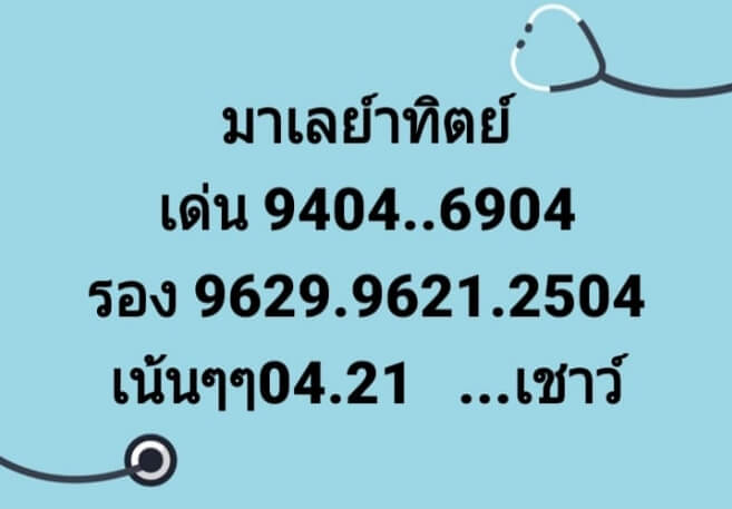 หวยมาเลย์วันนี้ 8/11/63 ชุดที่ 3