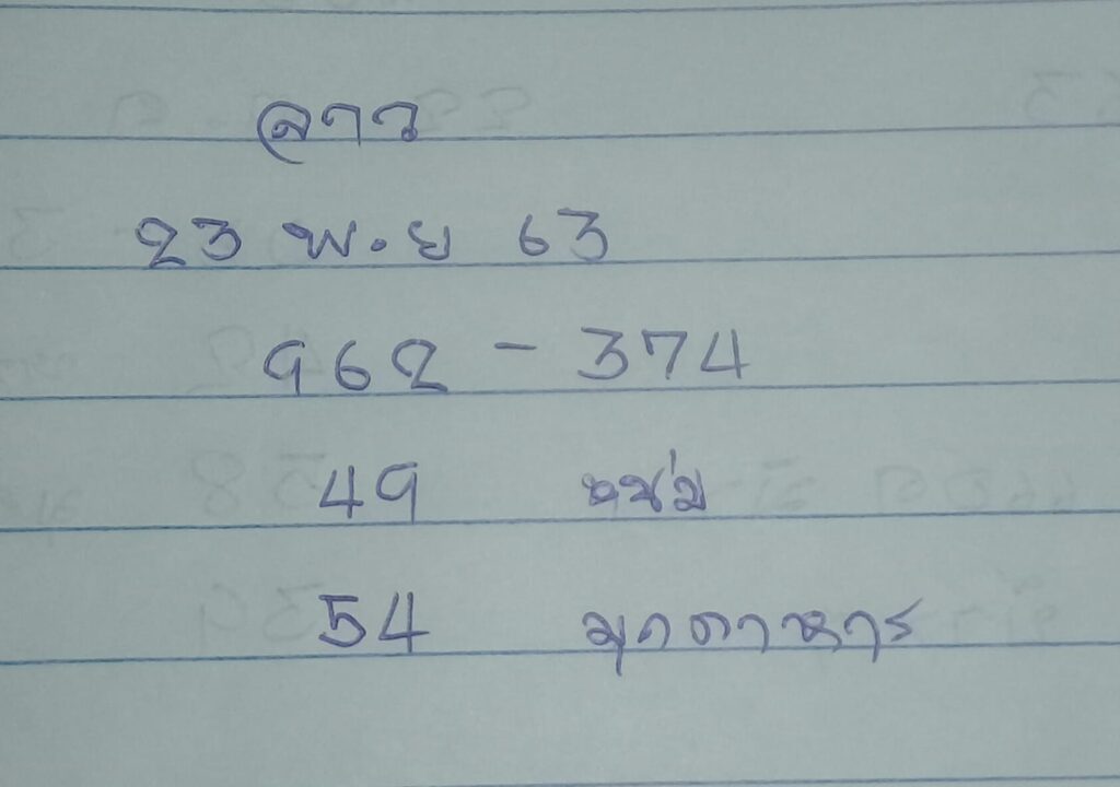 หวยลาววันนี้ ชุดที่ 6