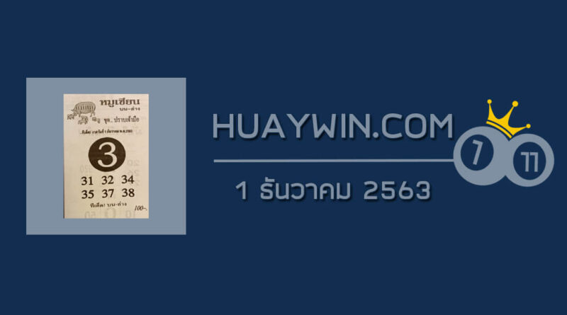 หวยหมูเซียน 1/12/63