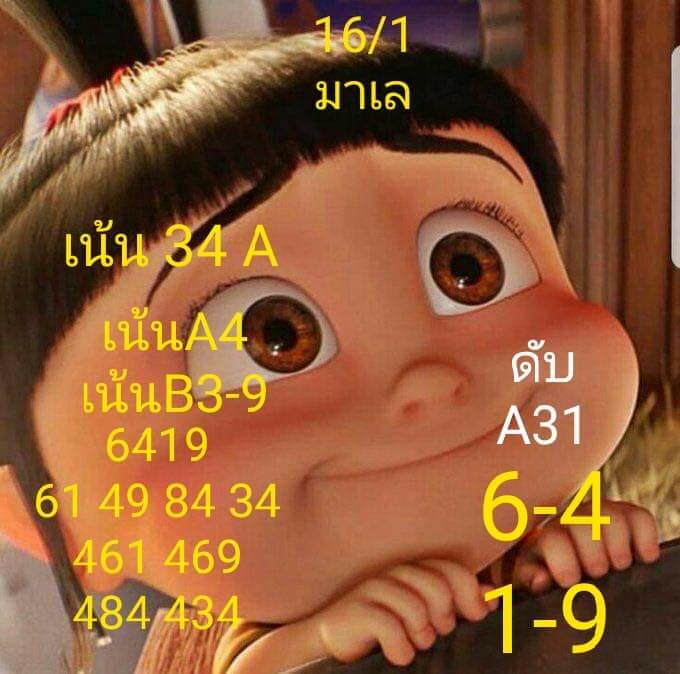 หวยมาเลย์วันนี้ 16/1/64 ชุดที่ 7