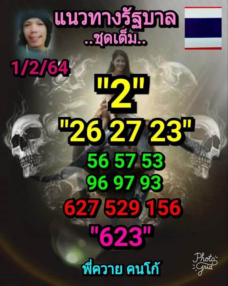 หวยลูกพ่อวิษณุกรรม 1/2/64