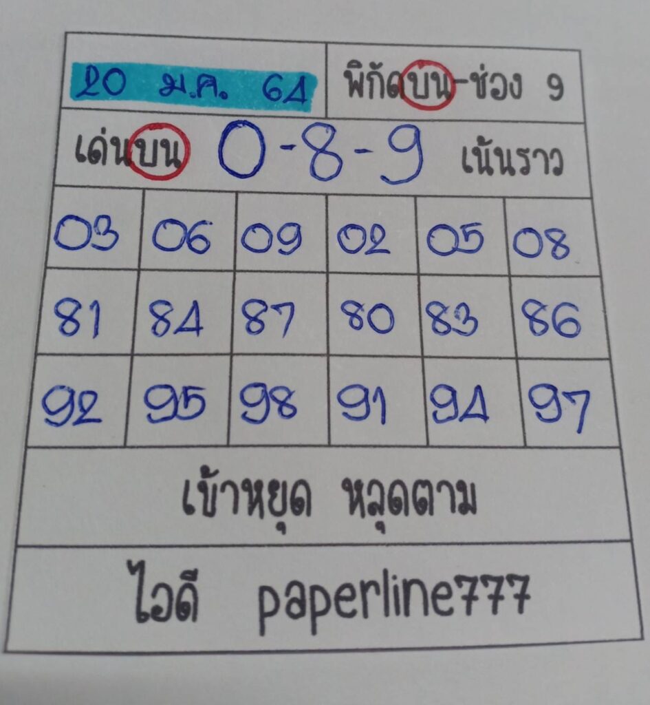 หวยหุ้นวันนี้ ชุดที่ 6