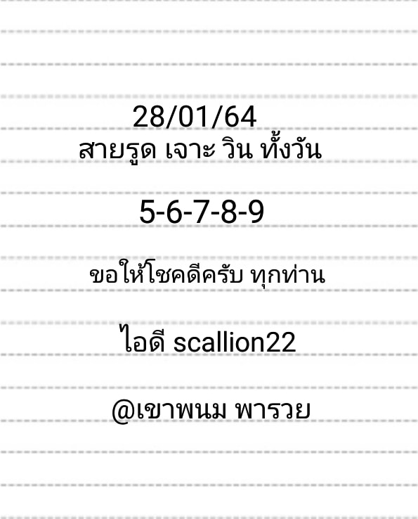 หวยหุ้นวันนี้ 28/1/64 ชุดที่ 8