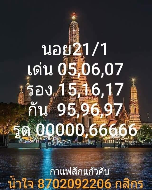 แนวทางหวยฮานอย 21/1/64