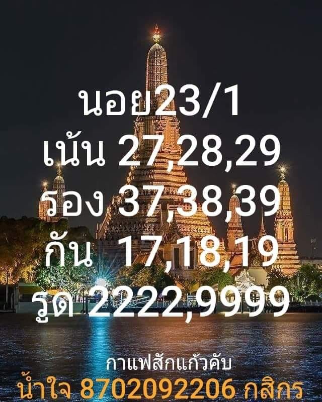 แนวทางหวยฮานอย 23/1/64 