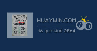 หวยนกตาทิพย์ 16/2/64