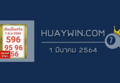 หวยฝันเป็นจริง 1/3/64