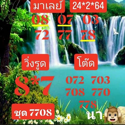 หวยมาเลย์วันนี้ 24/2/64 ชุดที่ 2