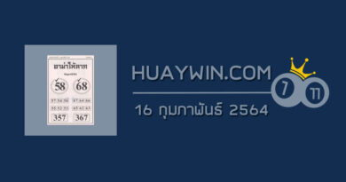หวยอามาให้ลาภ 16/2/64