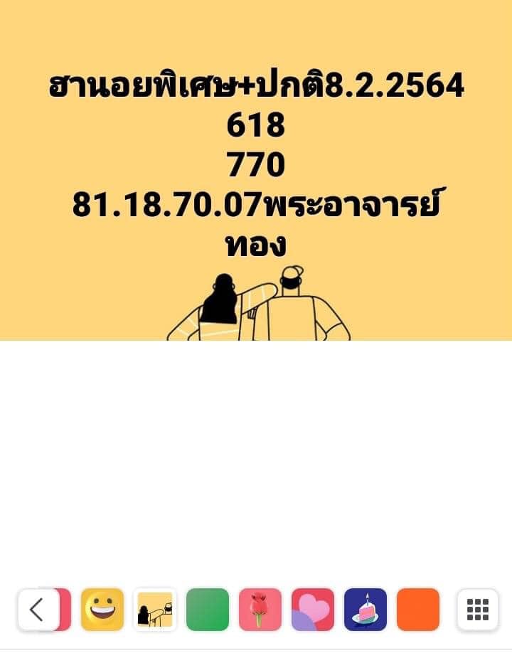 แนวทางหวยฮานอย 8/2/64 