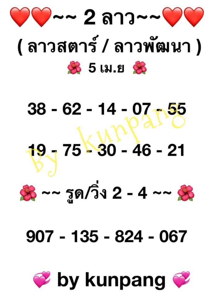 หวยลาววันนี้ ชุดที่ 2