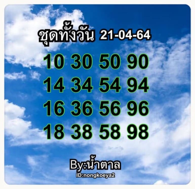 หวยหุ้น 21/4/64 ชุดที่ 5