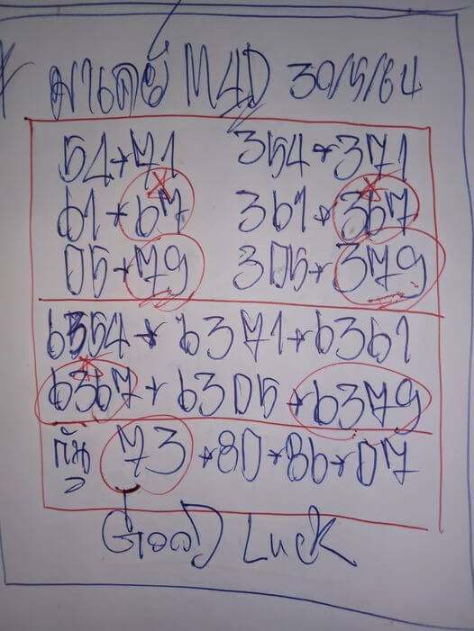 หวยมาเลย์วันนี้ 30/5/64 ชุดที่ 5