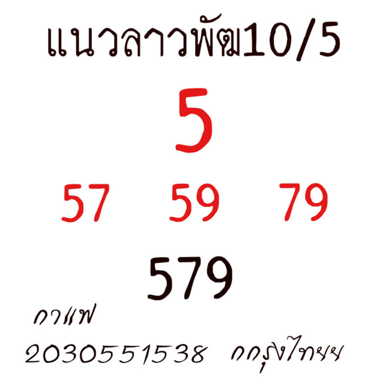 หวยลาว 10/5/64 ชุดที่ 1