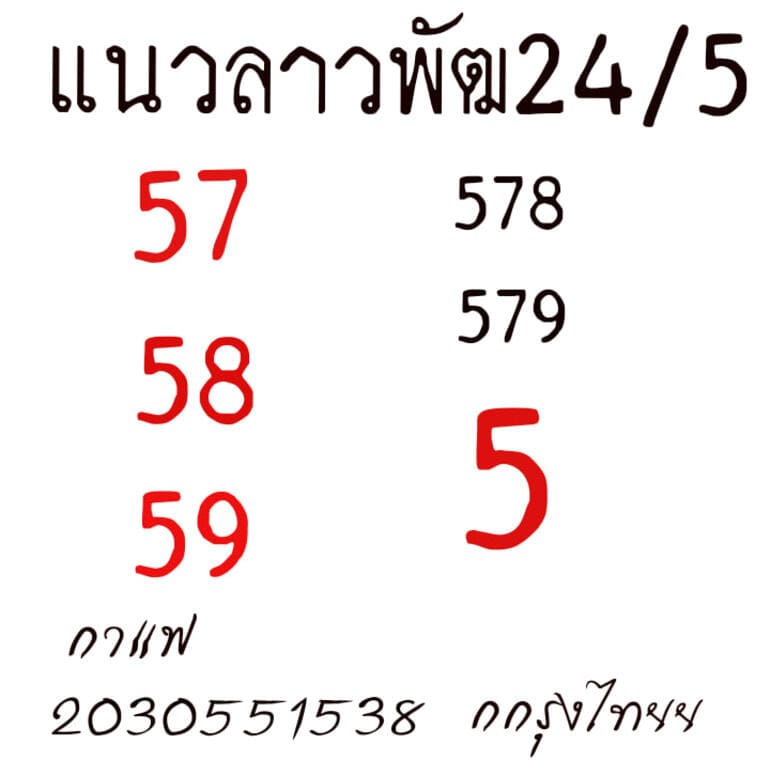 หวยลาว 24/5/64 ชุดที่ 2