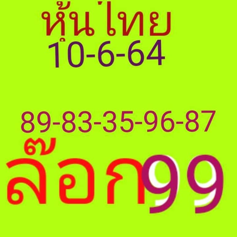 หวยหุ้น 10/5/64 ชุดที่ 10