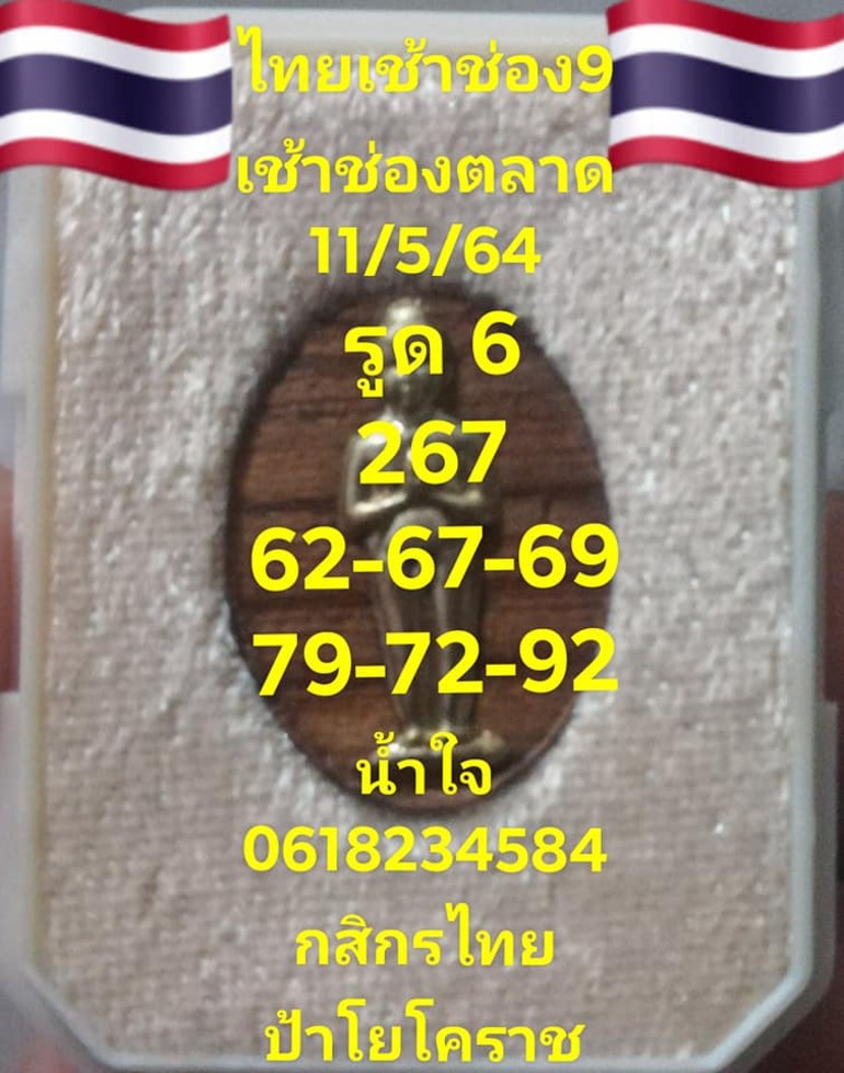 หวยหุ้น 11/5/64 ชุดที่ 3