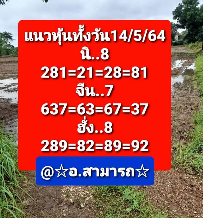 หวยหุ้น 14/5/64 ชุดที่ 3