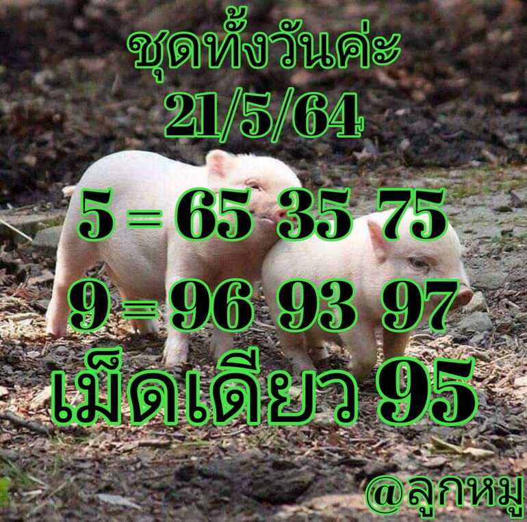 หวยหุ้น 21/5/64 ชุดที่ 8