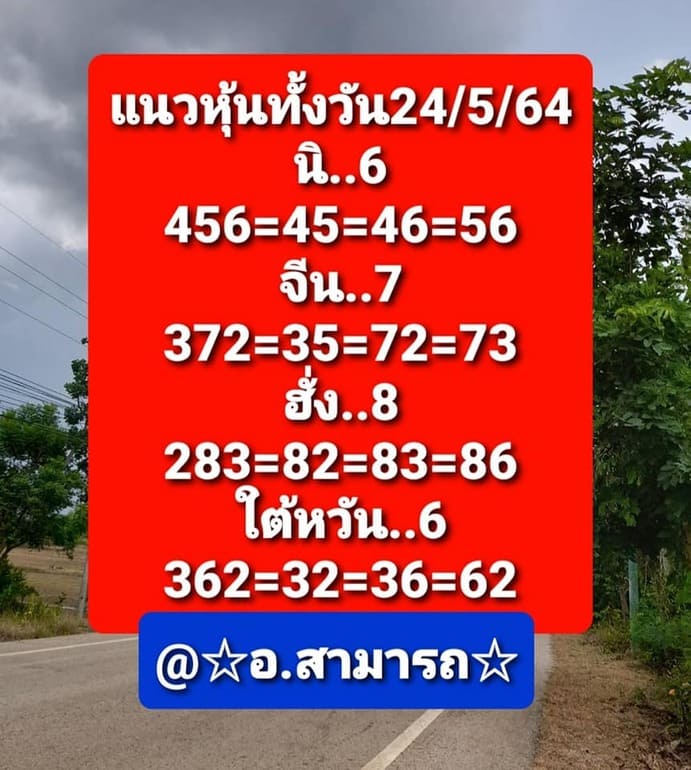 หวยหุ้น 24/5/64 ชุดที่ 2