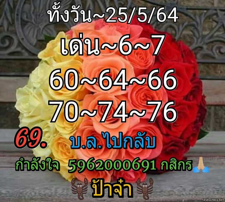 หวยหุ้น 25/5/64 ชุดที่ 8