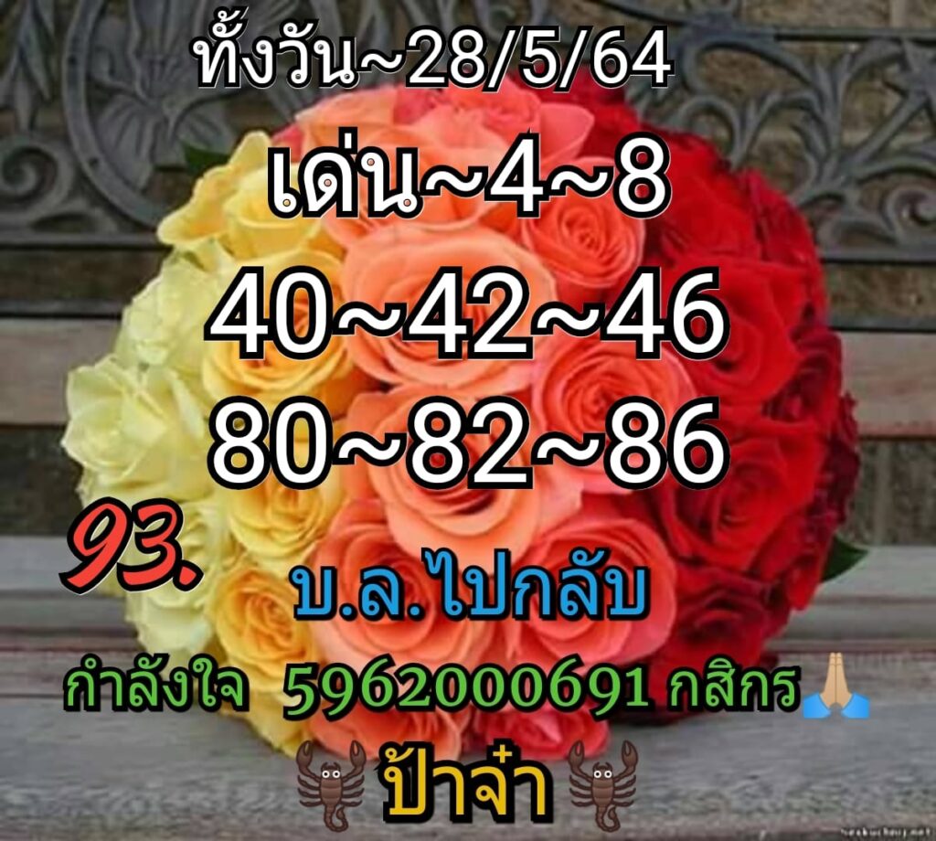 หวยหุ้น 28/5/64 ชุดที่ 4