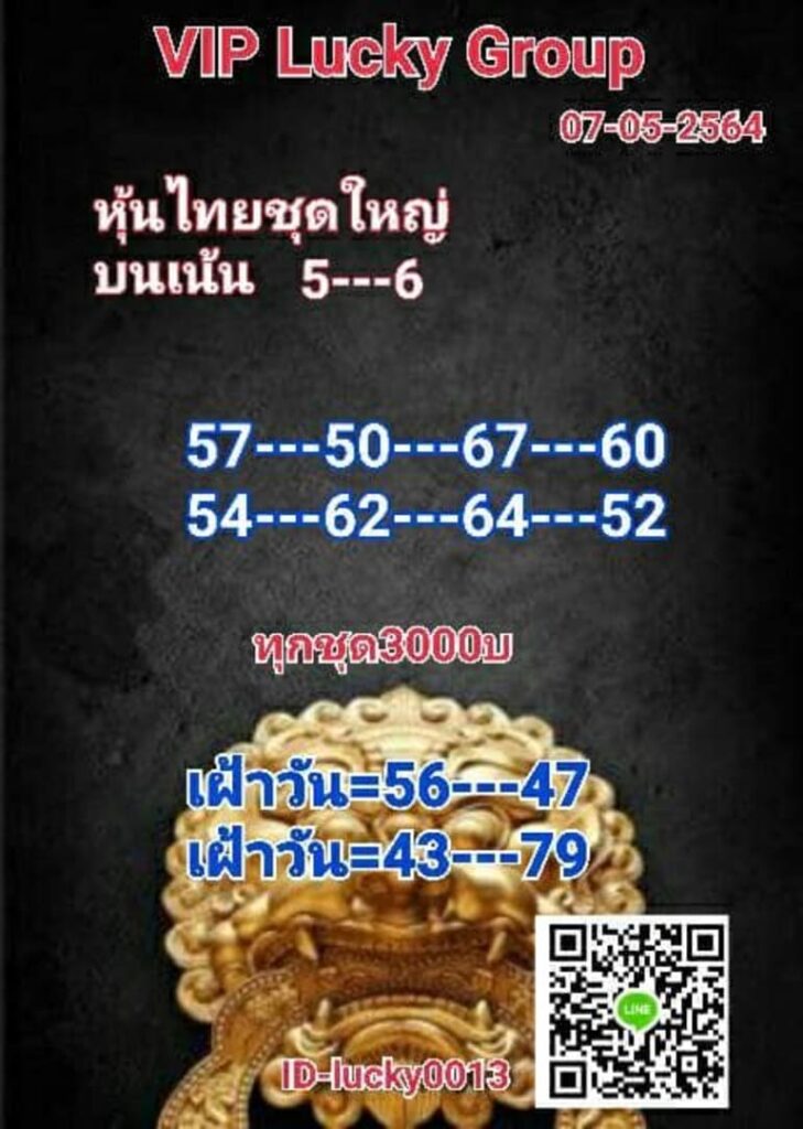 หวยหุ้น 7/5/64 ชุดที่ 3