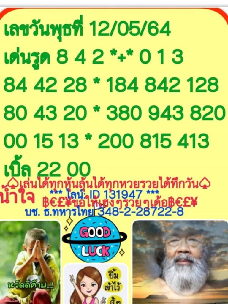 หวยฮานอย 12/5/64 ชุดที่ 5