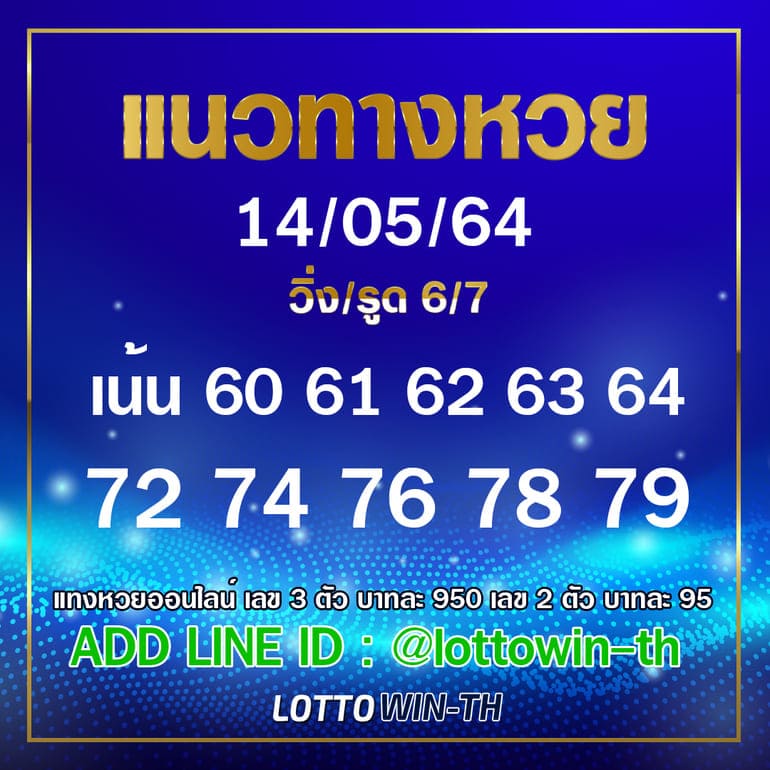 หวยฮานอย 14/5/64 ชุดที่ 2