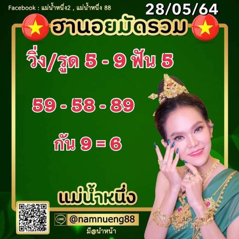 หวยฮานอย 28/5/64 ชุดที่ 1