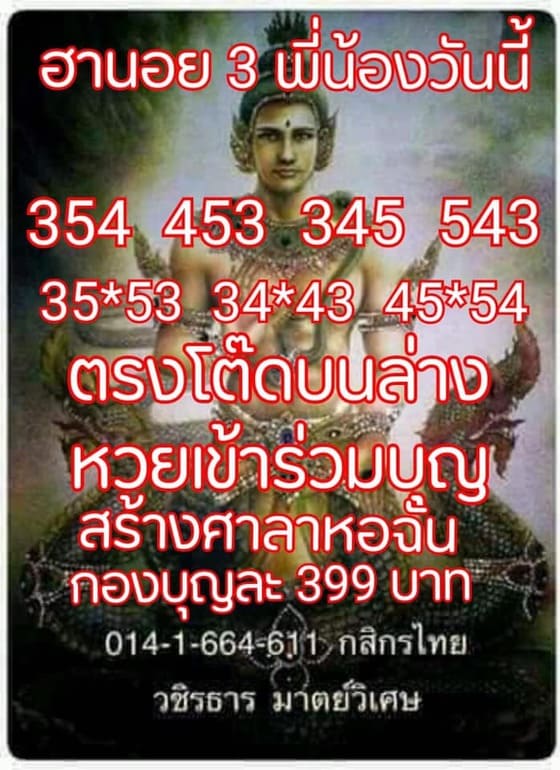 หวยฮานอย 28/5/64 ชุดที่ 3