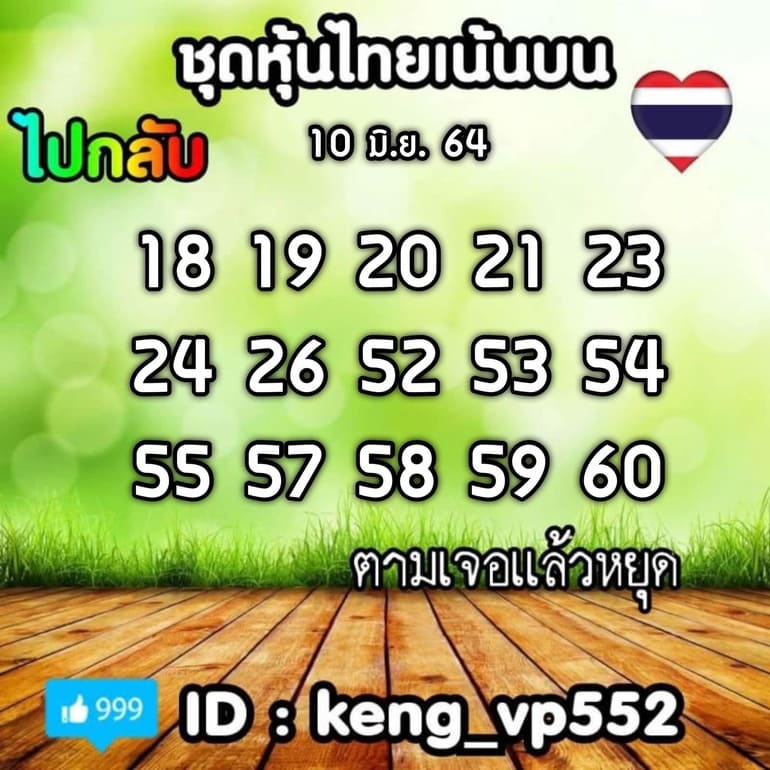 หวยหุ้น 10/6/64 ชุดที่ 3