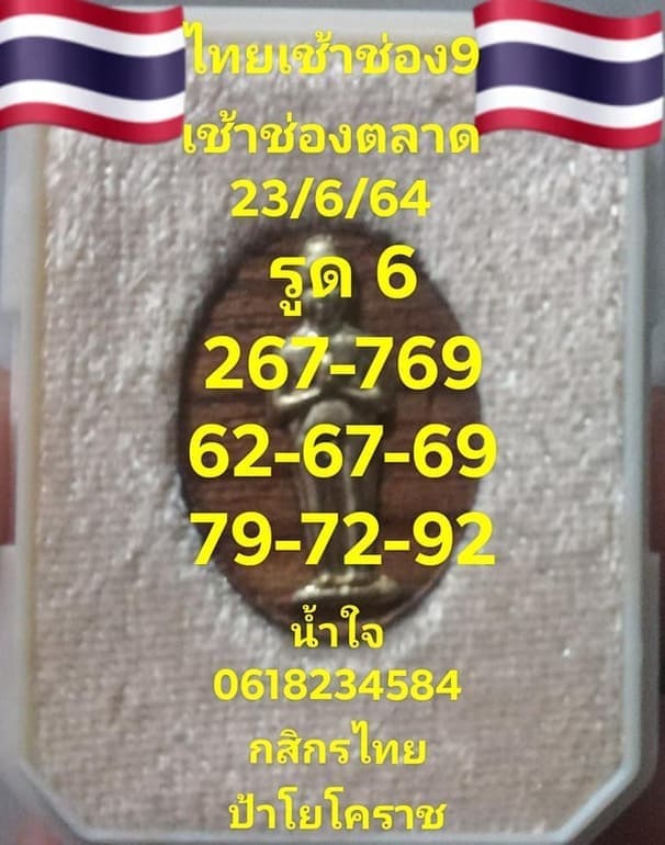 หวยหุ้น 23/6/64 ชุดที่ 2