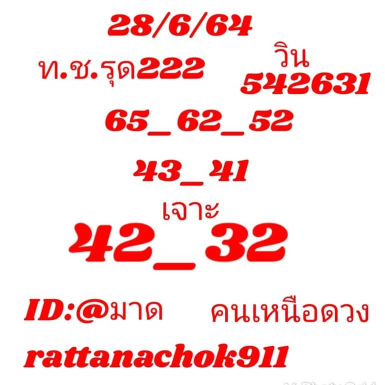 หวยหุ้น 28/6/64 ชุดที่ 3