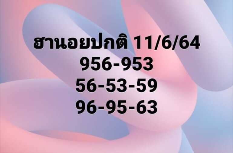 หวยฮานอย 11/6/64 ชุดที่ 7