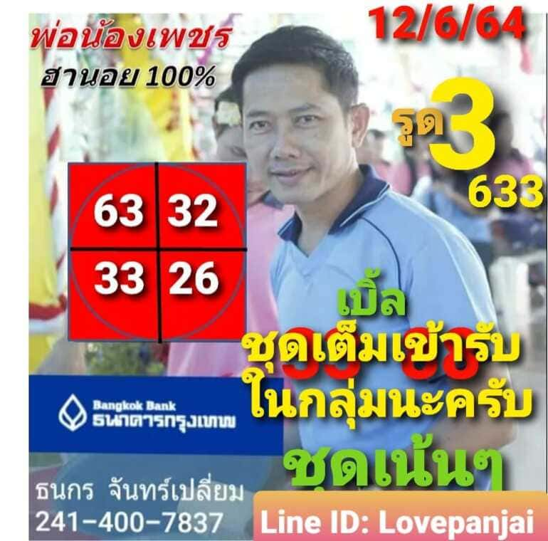 หวยฮานอย 12/6/64 ชุดที่ 5