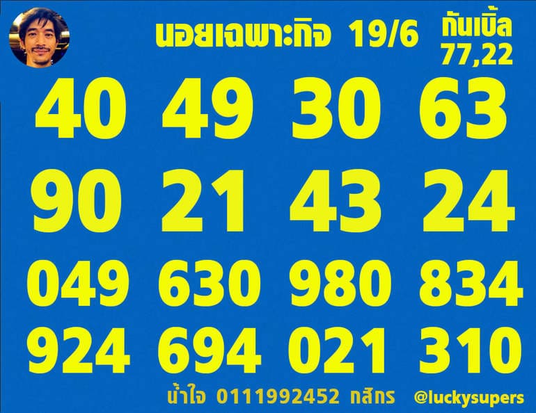 หวยฮานอย 19/6/64 ชุดที่ 7