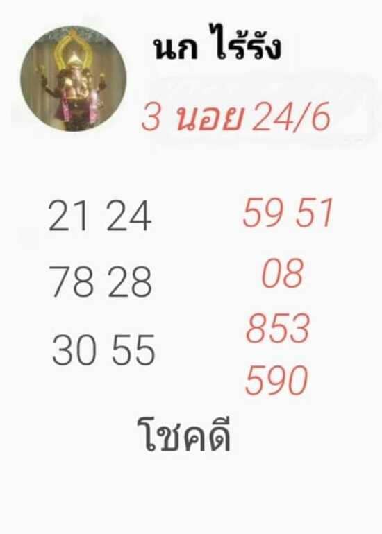 หวยฮานอย 24/6/64 ชุดที่ 5