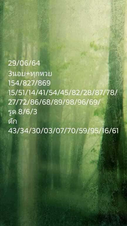 หวยฮานอย 29/6/64 ชุดที่ 6