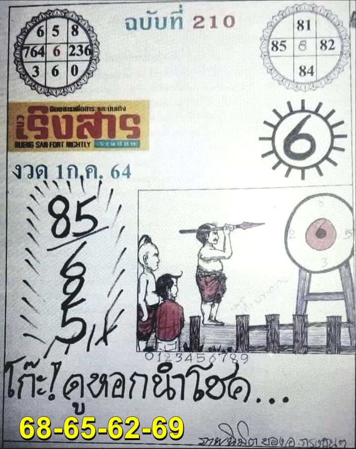 หวยเริงสาร 1/7/64