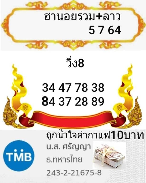 หวยลาว 5/7/64 ชุดที่ 1