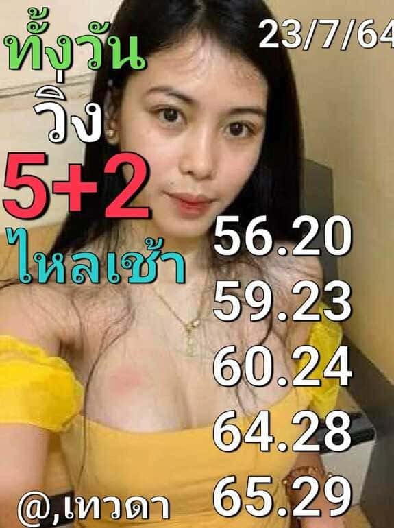 หวยหุ้น 23/7/64 ชุดที่ 6