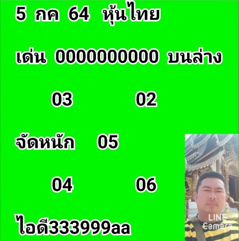 หวยหุ้น 5/7/64 ชุดที่ 7